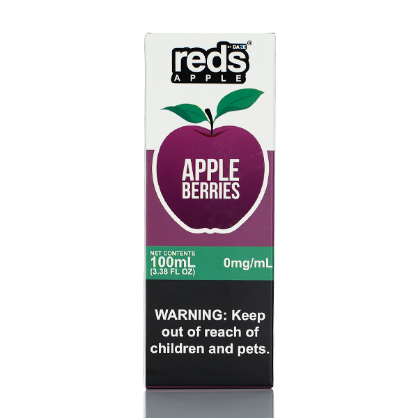 7 Daze Reds Apple - No Nicotine Vape Juice - 100ml Best Sales Price - eJuice