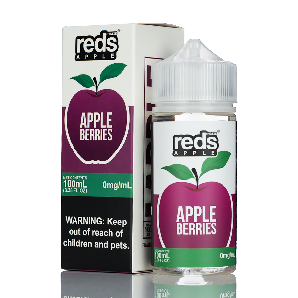 7 Daze Reds Apple - No Nicotine Vape Juice - 100ml Best Sales Price - eJuice