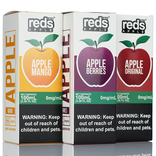 7 Daze Reds Apple - No Nicotine Vape Juice - 100ml Best Sales Price - eJuice