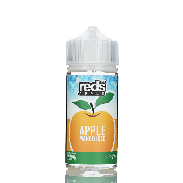 7 Daze Reds Apple ICED - No Nicotine Vape Juice - 100ml Best Sales Price - eJuice