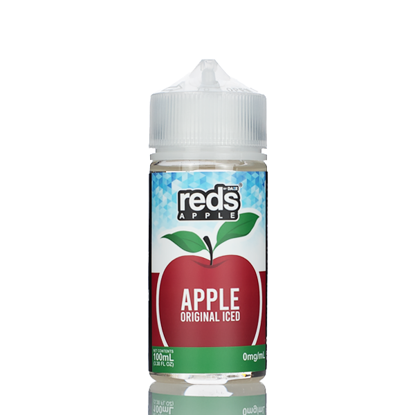 7 Daze Reds Apple ICED - No Nicotine Vape Juice - 100ml Best Sales Price - eJuice