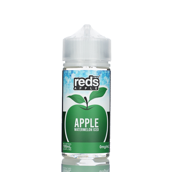 7 Daze Reds Apple ICED - No Nicotine Vape Juice - 100ml Best Sales Price - eJuice