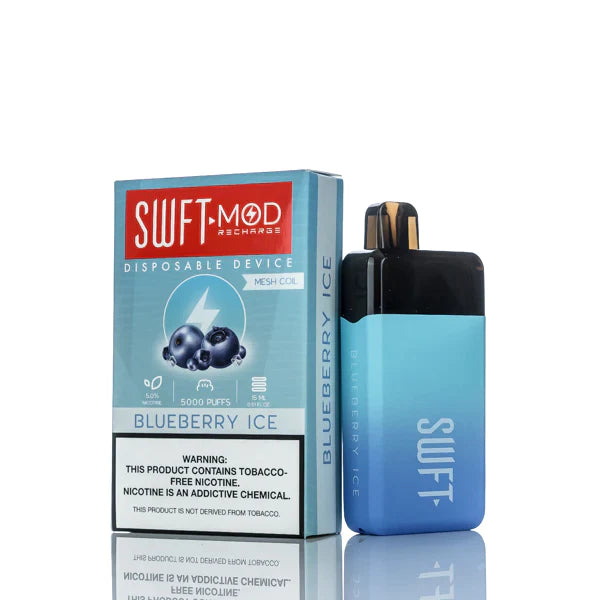 SWFT Mod 5000 Puffs Rechargeable Disposable Vape Blueberry Ice Best Sales Price - Disposables