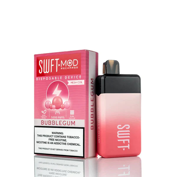 SWFT Mod 5000 Puffs Rechargeable Disposable Vape Bubble Gum Best Sales Price - Disposables