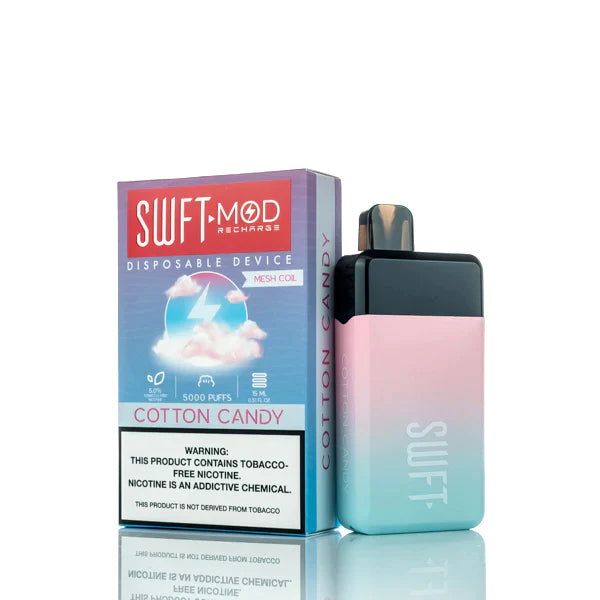 SWFT Mod 5000 Puffs Rechargeable Disposable Vape Cotton Candy Best Sales Price - Disposables