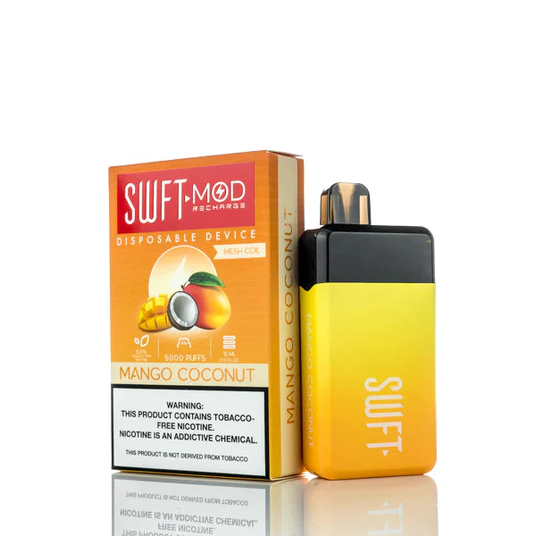 SWFT Mod 5000 Puffs Rechargeable Disposable Vape Mango Coconut Best Sales Price - Disposables