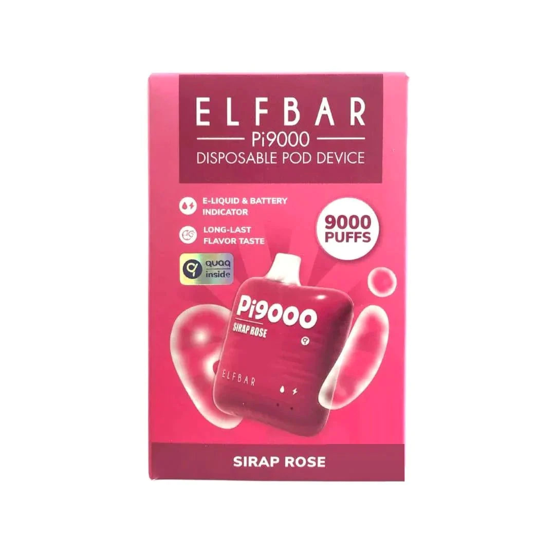 Sirap Rose Elf Bar Pi9000 Disposable Vape 9000 Puffs 19ml Best Sales Price - Disposables