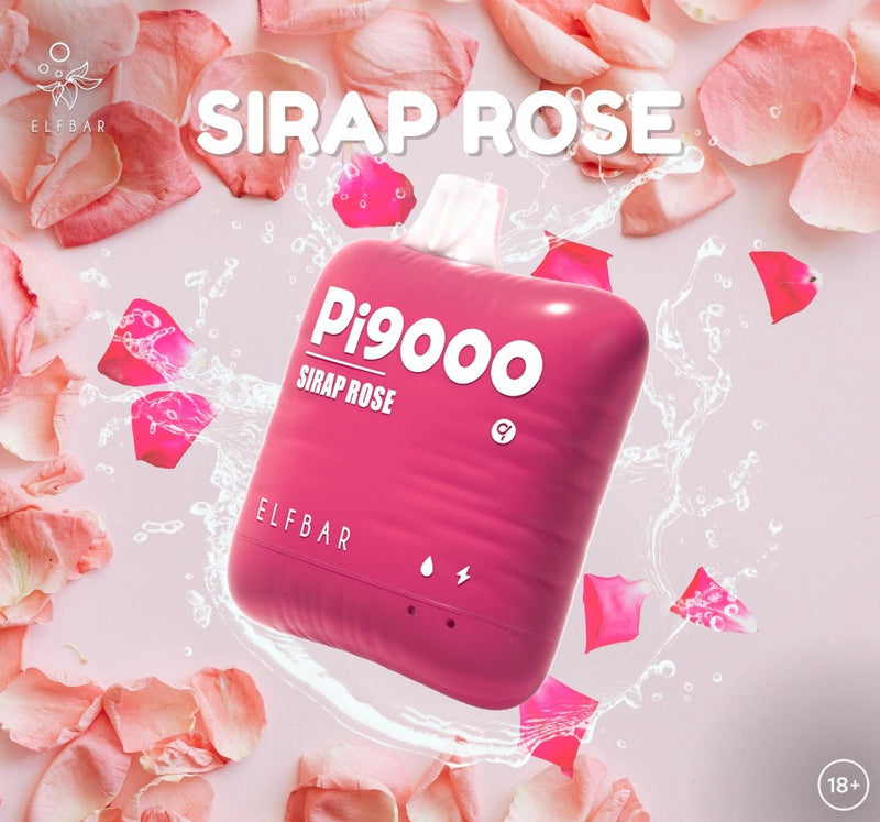 Sirap Rose Elf Bar Pi9000 Disposable Vape 9000 Puffs 19ml Best Sales Price - Disposables