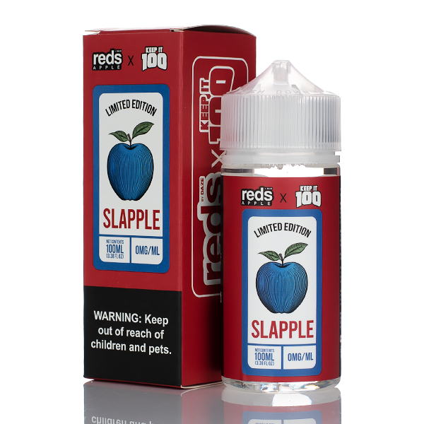 7 Daze Reds Apple x Keep It 100 - Slapple (No Nicotine) Best Sales Price - eJuice