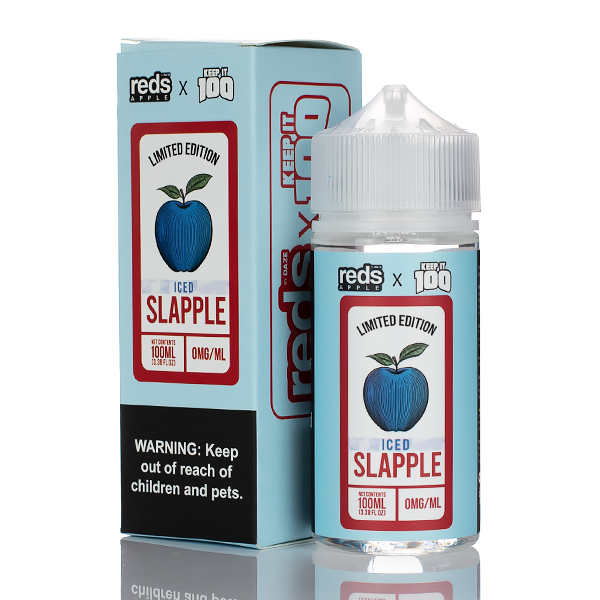 7 Daze Reds Apple x Keep It 100 - Slapple (No Nicotine) Best Sales Price - eJuice