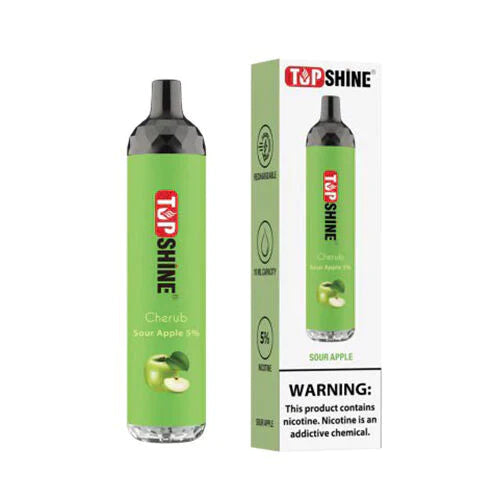 Sour Apple Top Shine Cherub Disposable Vape 4500 Puffs Best Sales Price - Disposables