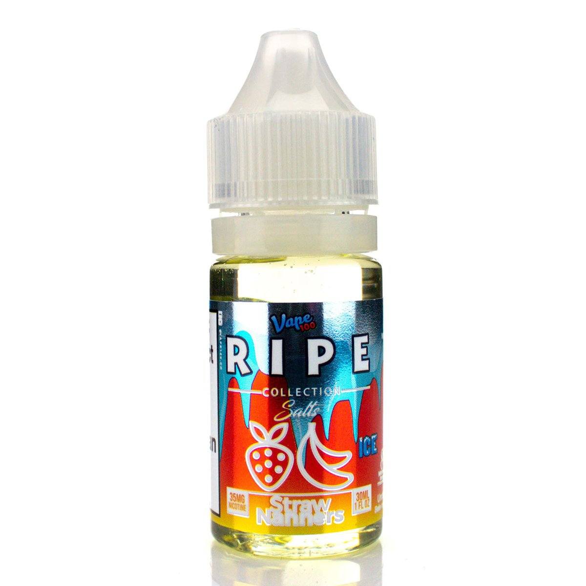 Straw Nanners On ICE by Vape 100 Ripe Collection Salts 30ml Best Sales Price - eJuice