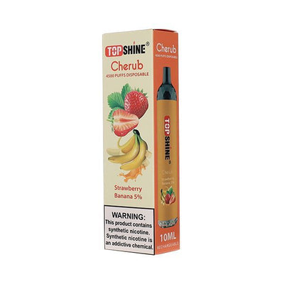 Strawberry Banana Top Shine Cherub Disposable Vape 4500 Puffs Best Sales Price - Disposables