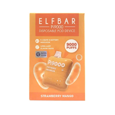 Strawberry Mango Elf Bar Pi9000 Disposable Vape 9000 Puffs 19ml Best Sales Price - Disposables
