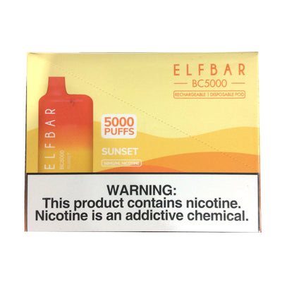 Sunset Elf Bar Flavor BC5000 Disposable Vape 13ML Best Sales Price - Disposables