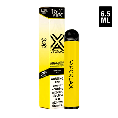 Vaporlax 1500 Banana Ice Best Sales Price - Disposables