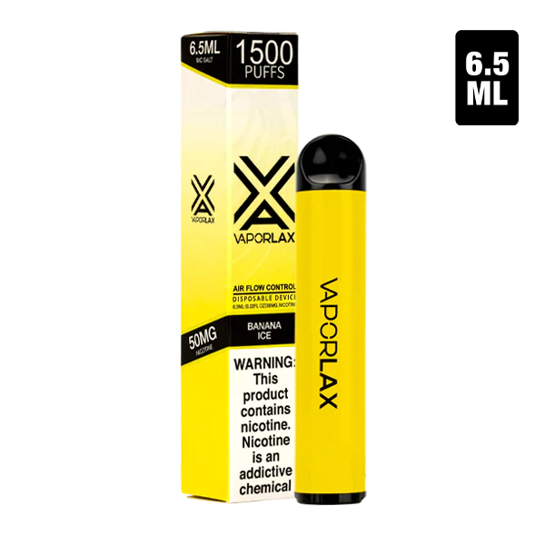 Vaporlax 1500 Banana Ice Best Sales Price - Disposables