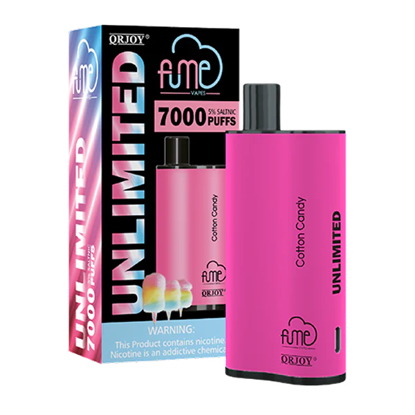 Fume Unlimited Cotton Candy 7000 Puffs Best Sales Price - Disposables