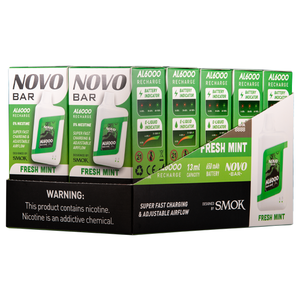 Fresh Mint Novo Bar AL6000 Best Sales Price - Disposables