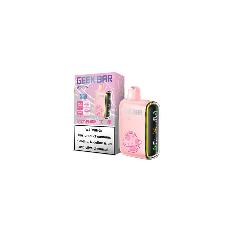Geek Bar Pulse Disposable 15000 Puffs Juicy Peach Ice Flavor Best Sales Price - Disposables