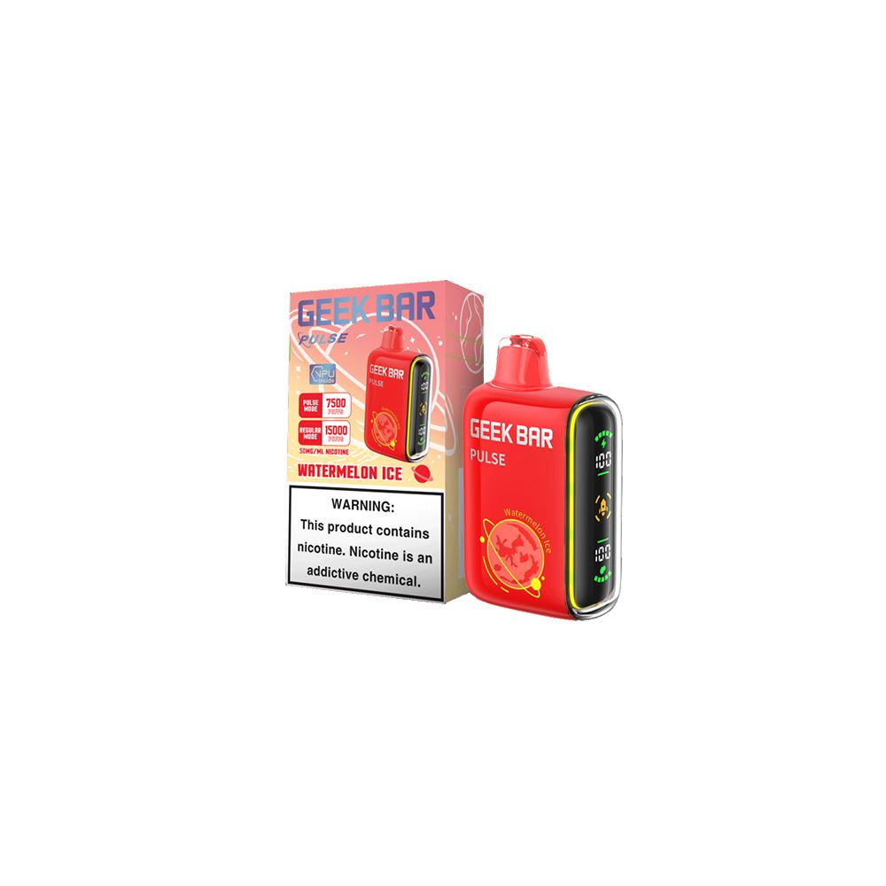 Geek Bar Pulse Disposable 15000 Puffs Watermelon Ice Flavor Best Sales Price - Disposables