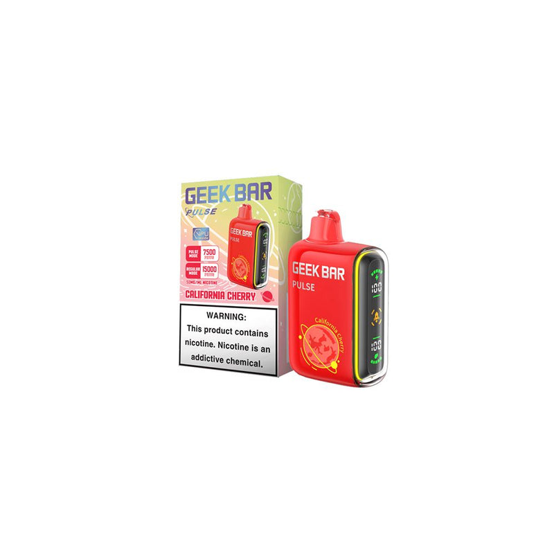 Geek Bar Pulse Disposable 15000 Puffs California Cherry Flavor Best Sales Price - Disposables