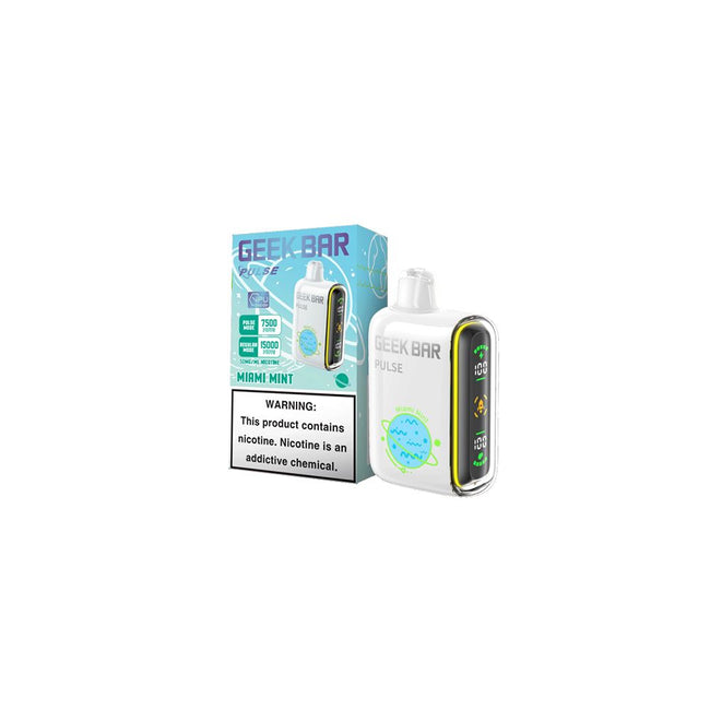 Geek Bar Pulse Disposable 15000 Puffs Miami Mint Flavor Best Sales Price - Disposables