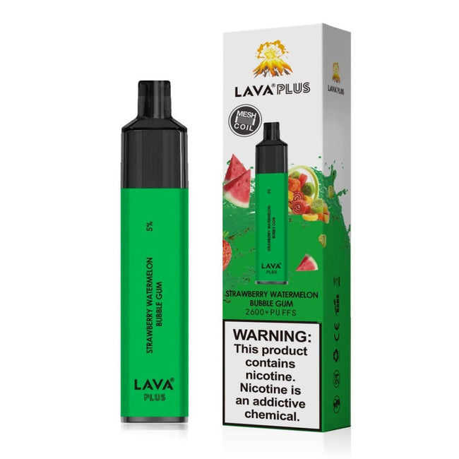 Lava Plus 2000 Puffs Disposable - Strawberry Watermelon Bubblegum Best Sales Price - Disposables