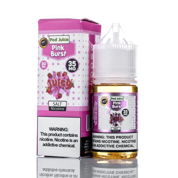 Pod Juice Juicy Salt Pink Burst 30ml Best Sales Price - Salt Nic Vape Juice