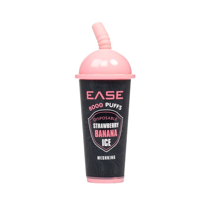 Strawberry Banana Ice Snowwolf Ease - 8000 Puffs Best Sales Price - Disposables