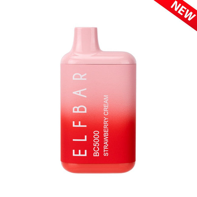 Elf Bar BC5000 Strawberry Cream Disposable Best Sales Price - Disposables