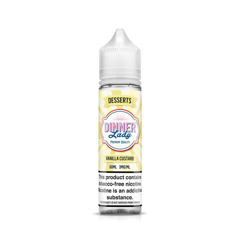 Vanilla Custard by Dinner Lady Tobacco-Free Nicotine 60ml Best Sales Price - eJuice